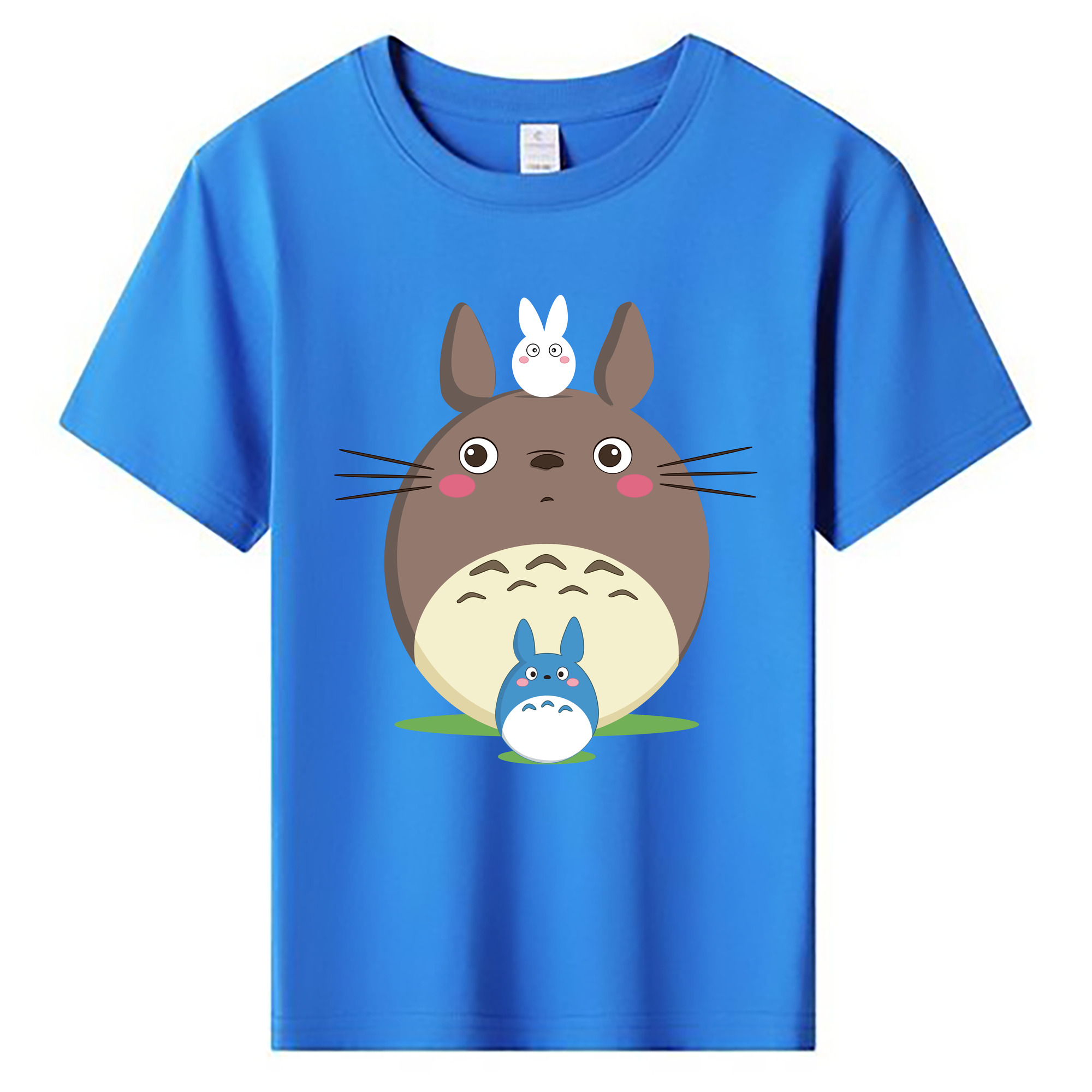 （画像用） となりのトトロ 草壁メイ 草壁サツキ My Neighbor Totoro Satsuki Kusakabe Mei Kusakabe 綿100％キッズTシャツ（フロントプリント）